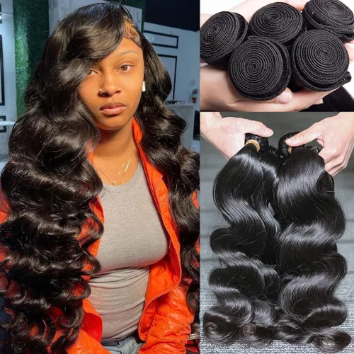 Vista 31 de Paquetes de Cabello Humano de Ondas Profundas （12 14 16 ）12A 100% Sin Procesar Cabello Humano Virgen Brasileño Profundo Rizado Tejido de Cabello