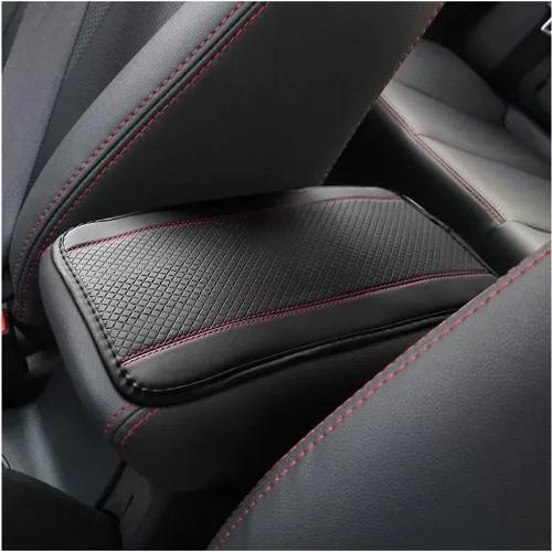 Vista 22 de Moly Magnolia Cojín Acolchado para Consola Central de Automóvil, Cubierta Protectora Universal de Cuero Impermeable para Caja de Asiento