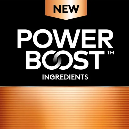 Vista 3 de Duracell Coppertop - Paquete de pilas AAA y AA con ingredientes Power Boost, 10 unidades AAA y 16 AA
