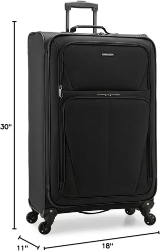 Vista 34 de U.S. Traveler Aviron Bay - Equipaje extensible con ruedas giratorias, Color verde azulado.), US08125E23