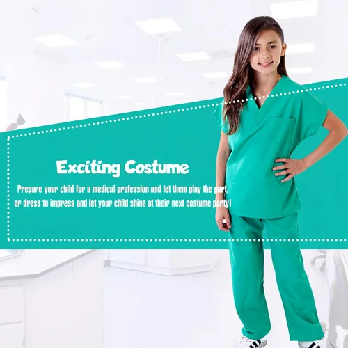 Vista 5 de M&M SCRUBS Super Soft Children Scrub Set Kids Dress up
