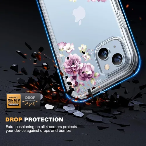 Vista 883 de DIACLARA - Funda transparente compatible con iPhone XR 6.1 pulgadas 2018