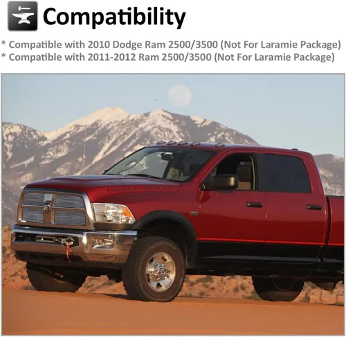Vista 2 de Billet Grille Chrome Grill Insert Combo para Dodge Ram 2500/3500 2010-2012
