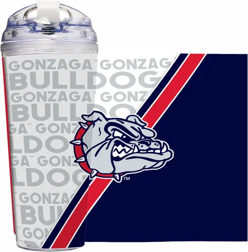 Vista 72 de Rico Industries Taza acrílica NCAA estándar de 24 onzas con tapa con bisagra, taza de doble pared oficialmente licenciada con pajita