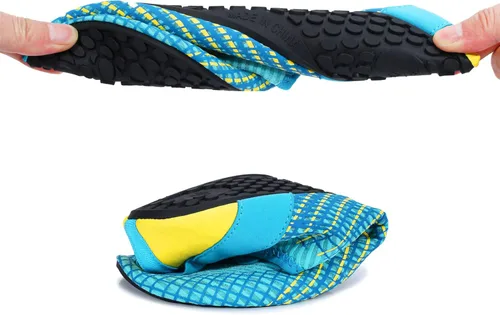 Vista 7 de L-RUN Zapatos de agua para mujer, para hombre, con piel descalza, para correr, buceo, surf, natación, playa, yoga, secado rápido