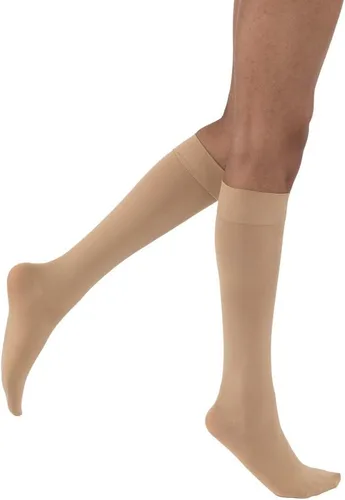 Vista 11 de JOBST 115132 BSN Medical Calcetines de compresión opacos, altura hasta la rodilla, 20-30mmHg, puntera cerrada, pequeños, color negro clásico
