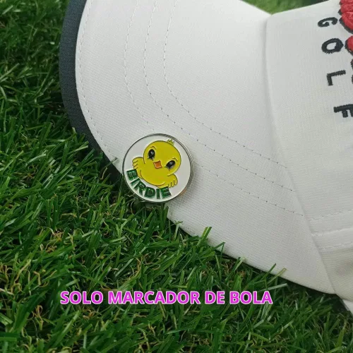 Vista 3 de Marcadores de pelotas de golf con patrones variados, paquete de 12 regalos de golf, clips para gorras de golf y herramientas de reparación de divot