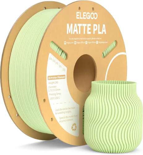 Vista 28 de ELEGOO Paquete de filamento de impresora 3D PLA mate 22 lbs 0.07 in