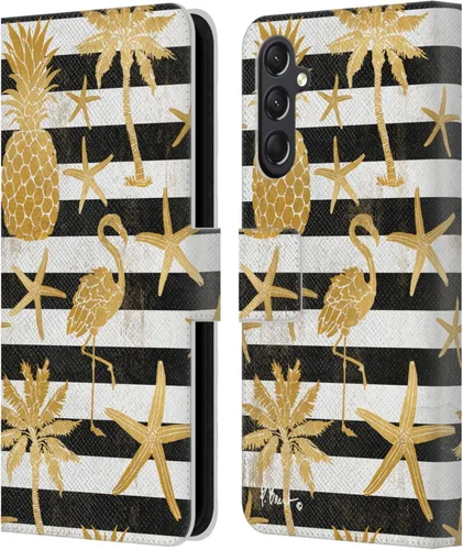 Vista 7 de Head Case Designs Officially Licensed Paul Brent Agate Mermaid Coastal Leather Wallet Case Compatible with Samsung Galaxy A24 4G / M34 5G