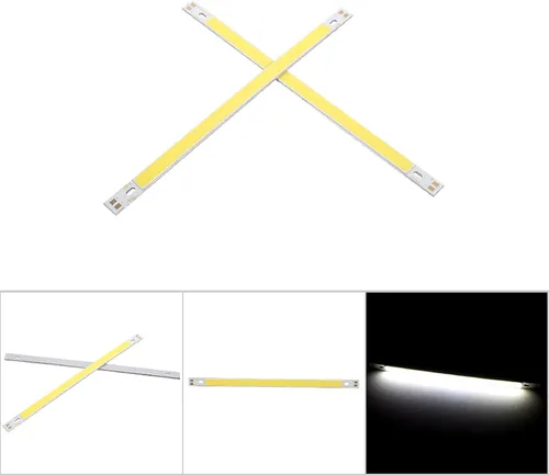 Vista 2 de Tira de luz LED COB, 2 unidades, luz de tubo LED, 12-14 V para debajo del gabinete, barra de luz LED para lámpara de mesa de cocina, mesa de trabajo