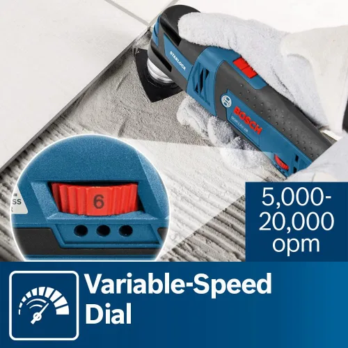 Vista 13 de Bosch GOP12V-28N 12 V máx EC Herramienta oscilante sin cepillo Starlock® (Herramienta desnuda)