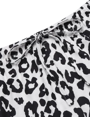 Vista 4 de Ekouaer - Conjunto de 2 piezas de pijama para mujer para descansar o dormir con teñido anudado