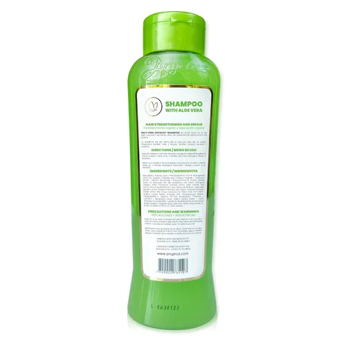 Vista 9 de ANYELUZ Champú capilar de aloe vera, limpiador de cuero cabelludo de limpieza profunda, fórmula de fortalecimiento de biotina, control de grasa