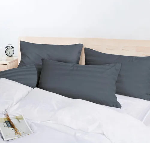 Vista 127 de Juego de 2 fundas de almohada 100% de algodón egipcio, fundas de almohada refrescantes de 400 hilos, fundas de almohada suaves y transpirables