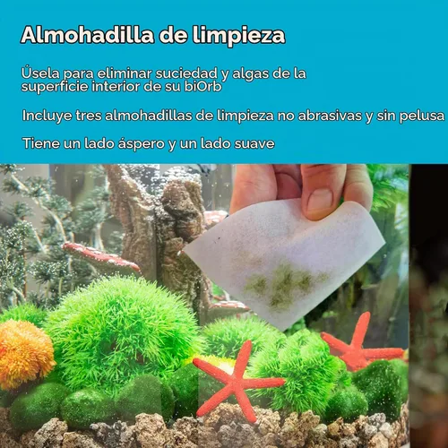 Vista 6 de biOrb Kit de servicio x3 Plus Optimizador de agua con 3 kits de servicio, 3 almohadillas de limpieza y optimizador de agua