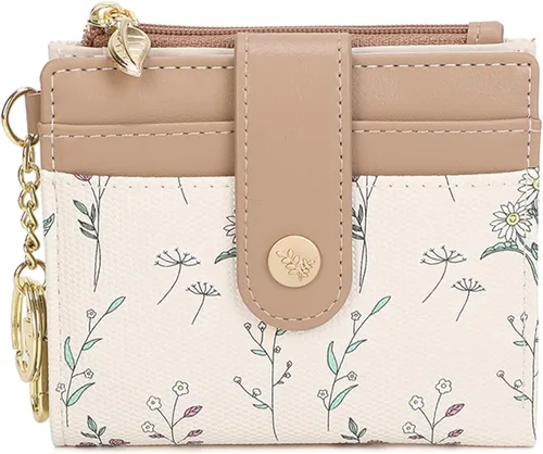 Vista 12 de Farcauo Cartera para Mujer delgada con Flores Kawaii, Carteras para Mujeres, Cartera Linda y delgada para Mujeres, Contemporáneo