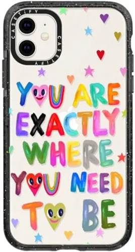 Vista 10 de Funda Impact de CASETiFY para iPhone 11 - Tiempo A Solas de Esther Kim - Negro Claro
