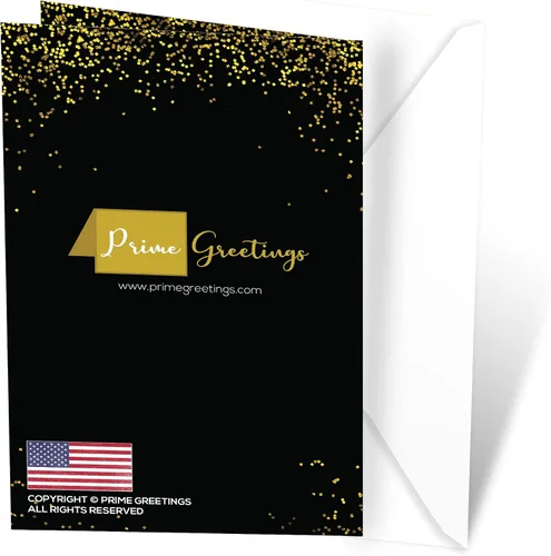 Vista 4 de Prime Greetings Brother - Tarjeta de cumpleaños hecha en Estados Unidos, ecológica, tarjeta gruesa con sobre de alta calidad de 5 x 7.75 pulgadas