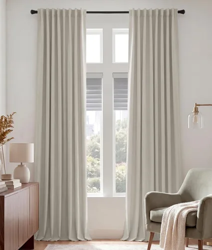 Vista 39 de PONY DANCE Cortinas cortas con aislamiento térmico para ventana pequeña, para guardería, baño, cocina, lavandería, caravana, sótano, 29 pulgadas