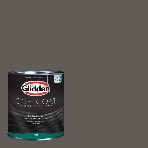 Vista 91 de Glidden Pintura Interior + Imprimación: Gris/Plata Antigua, Una Capa, Satinado, 1 Galón