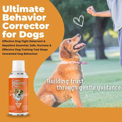 Vista 2 de PSSSTTT - Aerosol para perros, 3.5 onzas líquidas (3.49 oz), entrenamiento eficaz de comportamiento para perros, corrector de perro disuasorio