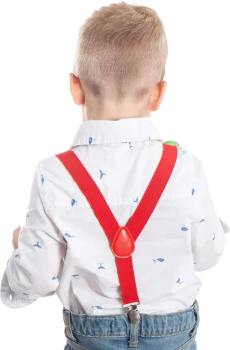 Vista 6 de Livingston Juego de corbatín con tirantes ajustables para niños con pajaritas