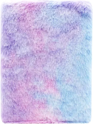 Vista 20 de Cuaderno de felpa difusa con bonito diario de oso de dibujos animados para niños y niñas para escribir dibujos (A5, 160 páginas rayadas)