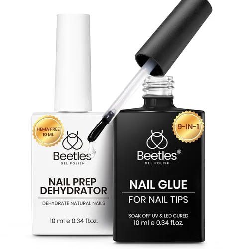 Vista 8 de Beetles - Pegamento de uñas súper fuerte de 0.35 onzas para uñas a presión, no necesita lámpara UV Pegamento de uñas semisólido de secado rápido