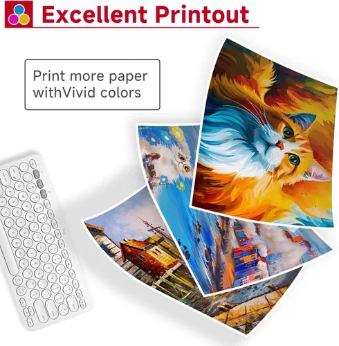 Vista 3 de Cartucho de tinta PG-240 CL-241 XL Compatible Reemplazo para Canon 240XL 241XL Paquete Combo Funciona con PIXMA MG3600 MG3620 TS5120 MG3520 MX472