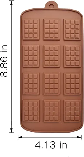 Vista 3 de Moldes de caramelo para chocolate, 3 x estilo mini rectángulo Juego de 3, forma divertida, decoración de tartas