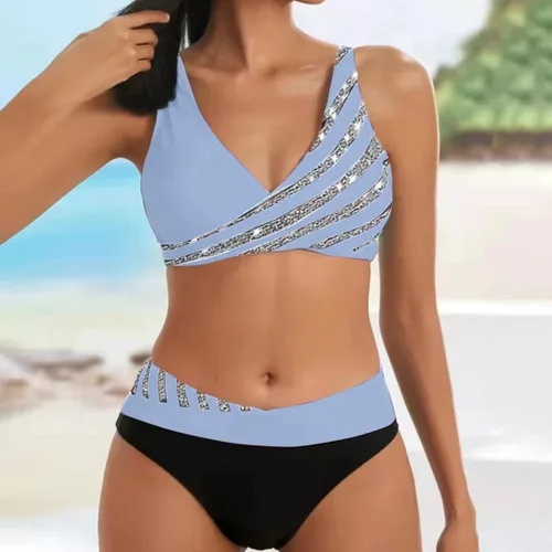 Vista 2 de Conjunto de micro bikini para mujer, conjunto de micro bikini para mujer, conjunto de bikini de playa