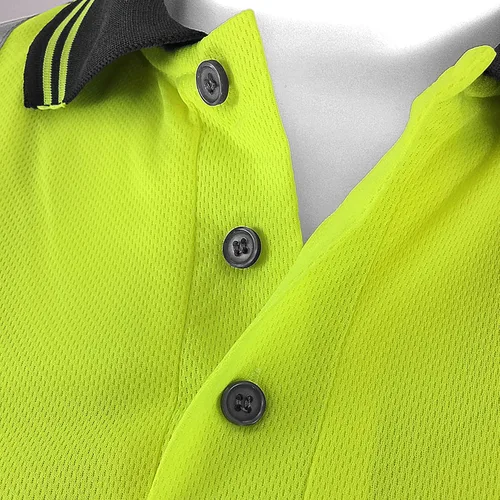 Vista 4 de JORESTECH Polo de seguridad con diseño de poliéster para ocultar las manchas y bolsillo cosido en el pecho