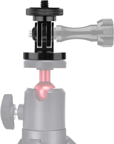 Vista 6 de Adaptador de montaje de trípode compatible con Gopro, conversión de montaje de cámara ChromLives de 1/4" -20, adaptadores de aluminio 1+1 sistema