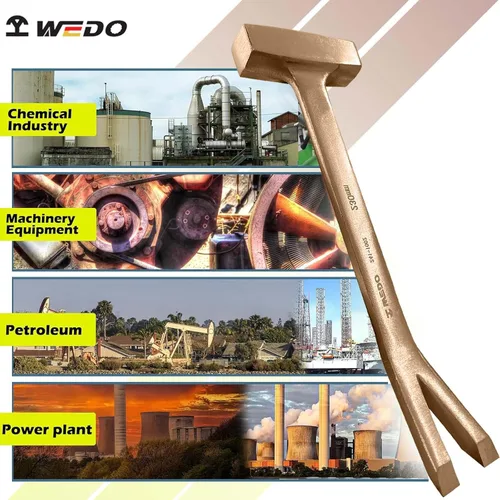 Vista 5 de WEDO Abridor de cajas sin chispas, Abridor de cajas de seguridad sin chispas, cobre de berilio, estándar DIN, certificado BAM y FM, 2.756x9.055 in