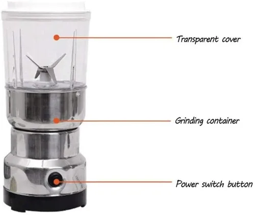 Vista 8 de 2500g Household Small Crusher, Electric Coffee Grinder, Grain Dry Grinder, Stainless Steel High-Power Spice Grinder, Fine Grinding Crusher