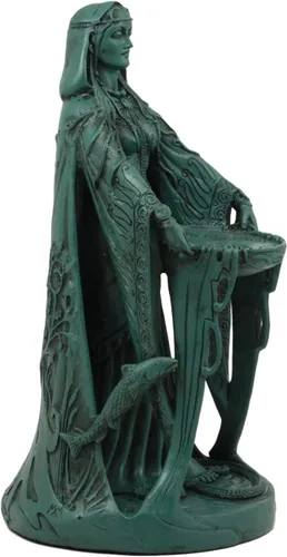 Vista 6 de Ebros Mitología irlandesa Triple Diosa Madre Danu con caldero mágico 9 pulgadas de alto Don Divina Fuente Femenina de Sabiduría Riqueza Fuerza