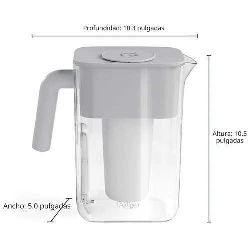 Vista 11 de Culligan con tecnología ZeroWater - Jarra de filtro de agua de 12 tazas – Incluye filtro de agua avanzado de 5 etapas, certificado IAPMO