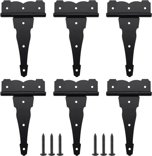 Vista 9 de HOME MASTER HARDWARE Bisagras de puerta resistentes de 8 pulgadas, paquete Negro
