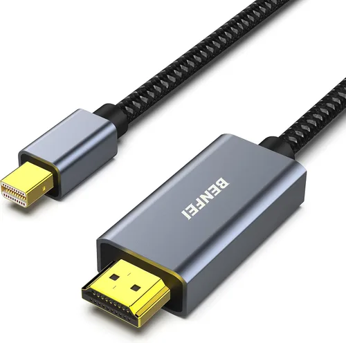 Vista 10 de BENFEI Cable Mini DisplayPort a HDMI, 0.9 metros Mini DP a cable HDMI (compatible con Thunderbolt) con MacBook Air/Pro, Surface Pro/Dock, monitor