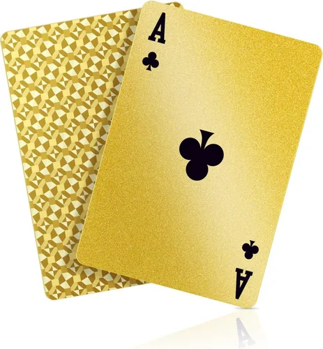 Vista 9 de Naipes - Juegos de cartas impermeables para familias - Juegos de cartas de casino vintage con temática de cartas para adultos (negro)