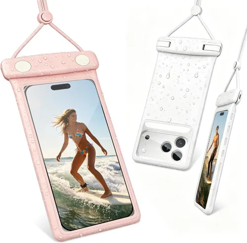 Vista 7 de wellhouse Funda impermeable 3D para teléfono con cordón, TPU de 100 pies, funda impermeable profunda para iPhone 17 16 15 14 13 12 Pro Max XS