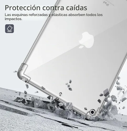 Vista 5 de MoKo Funda transparente para iPad de 9ª/8ª/7ª generación 2021/2020/2019