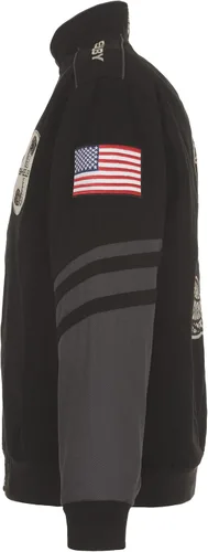 Vista 4 de JH DESIGN GROUP Shelby Cobra - Chaqueta de sarga clásica bordada para hombre
