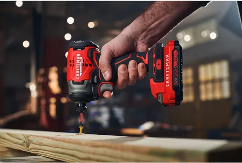 Vista 9 de CRAFTSMAN Destornillador de impacto inalámbrico V20, 1/4 de pulgada, solo herramienta desnuda (CMCF813B)