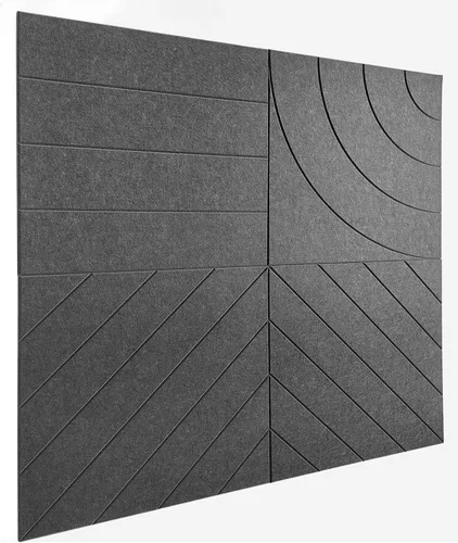 Vista 8 de Paneles acústicos cuadrados de 11.18 pulgadas, paquete de 12 paneles de pared que absorben el sonido, azulejos decorativos de fieltro insonorizados