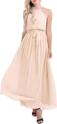 Vista 4 de iiniim - Vestido largo de gasa para mujer