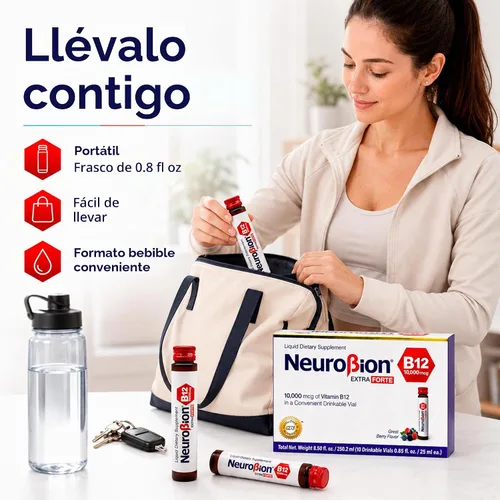 Vista 6 de Exceso Neurobion B12 Forte 10.000 mcg 10 Viales
