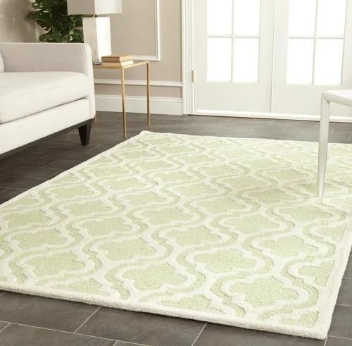 Vista 16 de SAFAVIEH Cambridge Collection CAM132E - Alfombra decorativa de lana marroquí de primera calidad, 2 x 3 pies, color negro y marfil