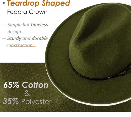 Vista 96 de Lisianthus - Sombrero con cinta con hebilla de ajuste, para mujer, modelo Fedora