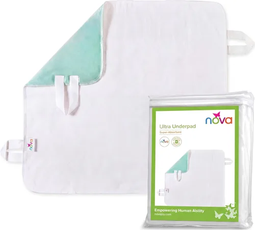 Vista 31 de NOVA Almohadilla interior impermeable reutilizable, capa superior suave 100% algodón, lavable para incontinencia y protector de colchón, súper